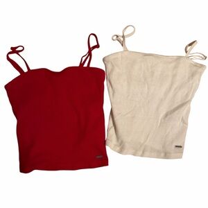 Hollister Ribbed Cropped Tank Top Bundle